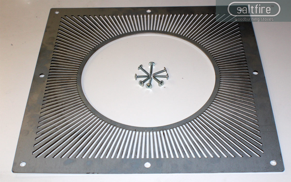 Vented Firestop Plate 5" BLACK Twinwall Insulated Chimney Systems