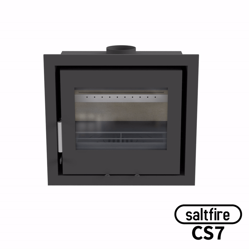 Saltfire CS7 Inset Stoves Woodburning Stoves, Multifuel Stoves, Log