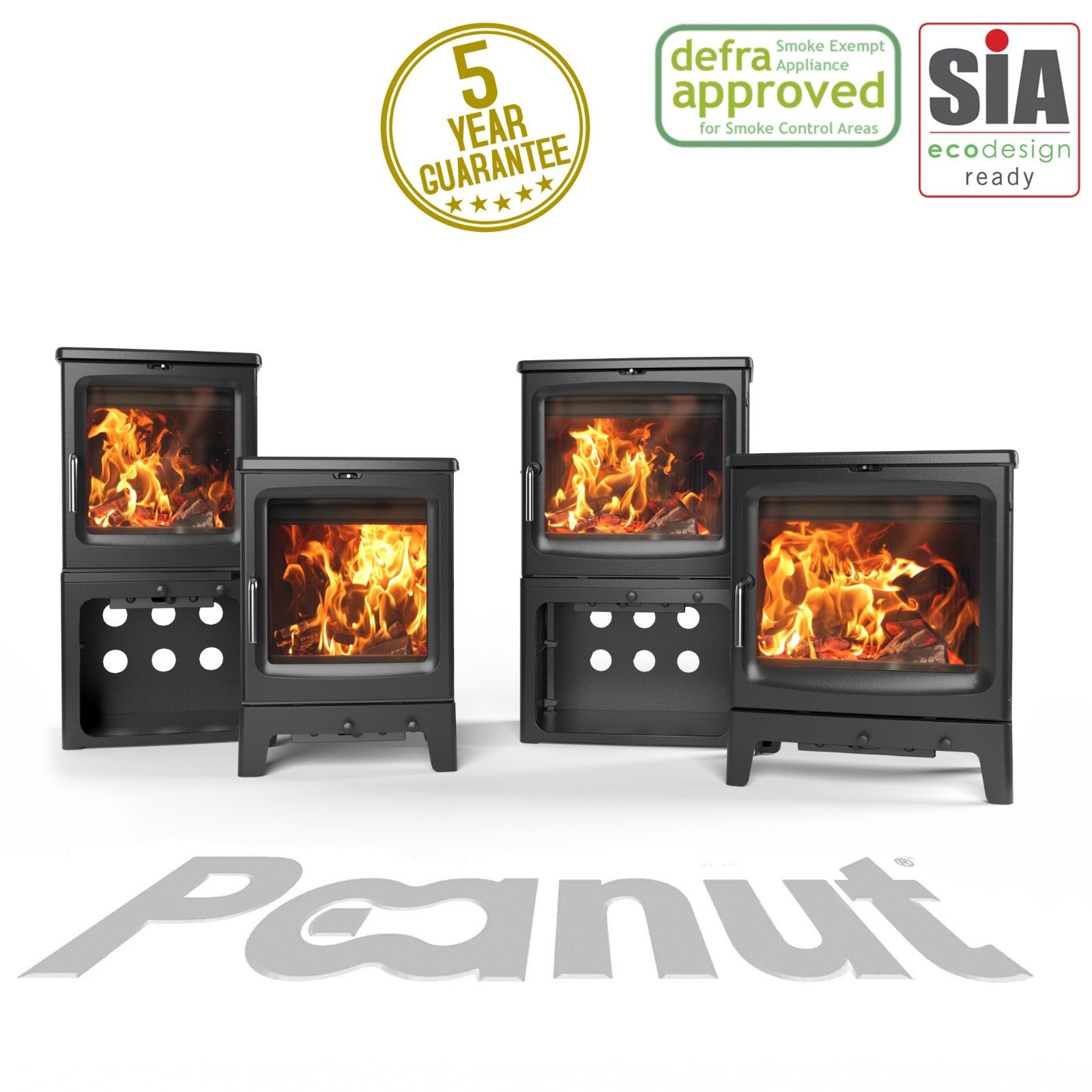 Peanut 8 Tall EcoDesign Stoves Woodburning Stoves, Multifuel Stoves