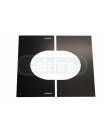 Trim Plate 30-45 Deg 6" BLACK