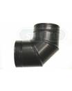 Elbow 90 Deg 6" BLACK Twinwall